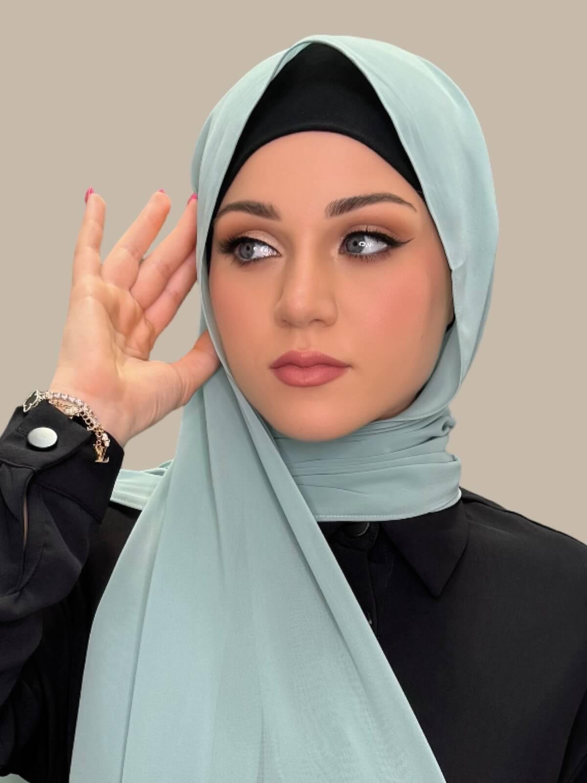 Luxury Chiffon Hijab-Meadow