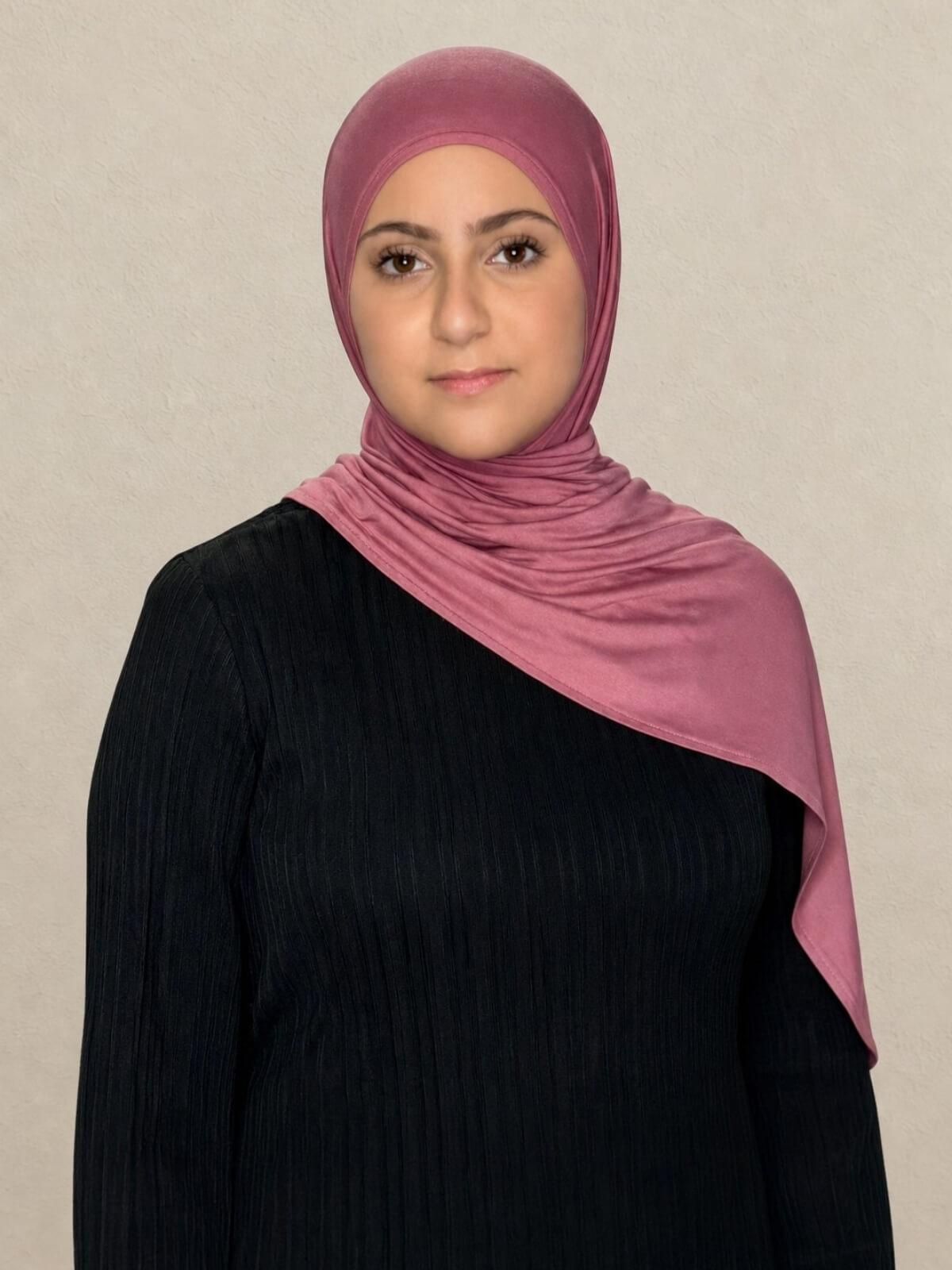 Modish Girl Pre-Sewn Jersey Hijab-Pale Rose