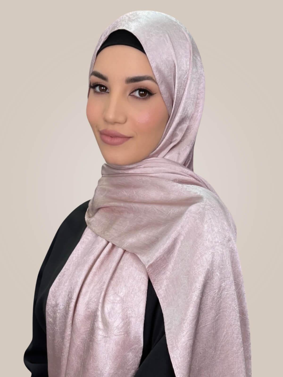 Classic Satin Hijab-Blush