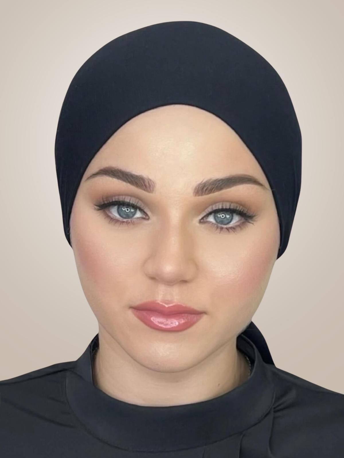 Tie Back UnderScarf-Black