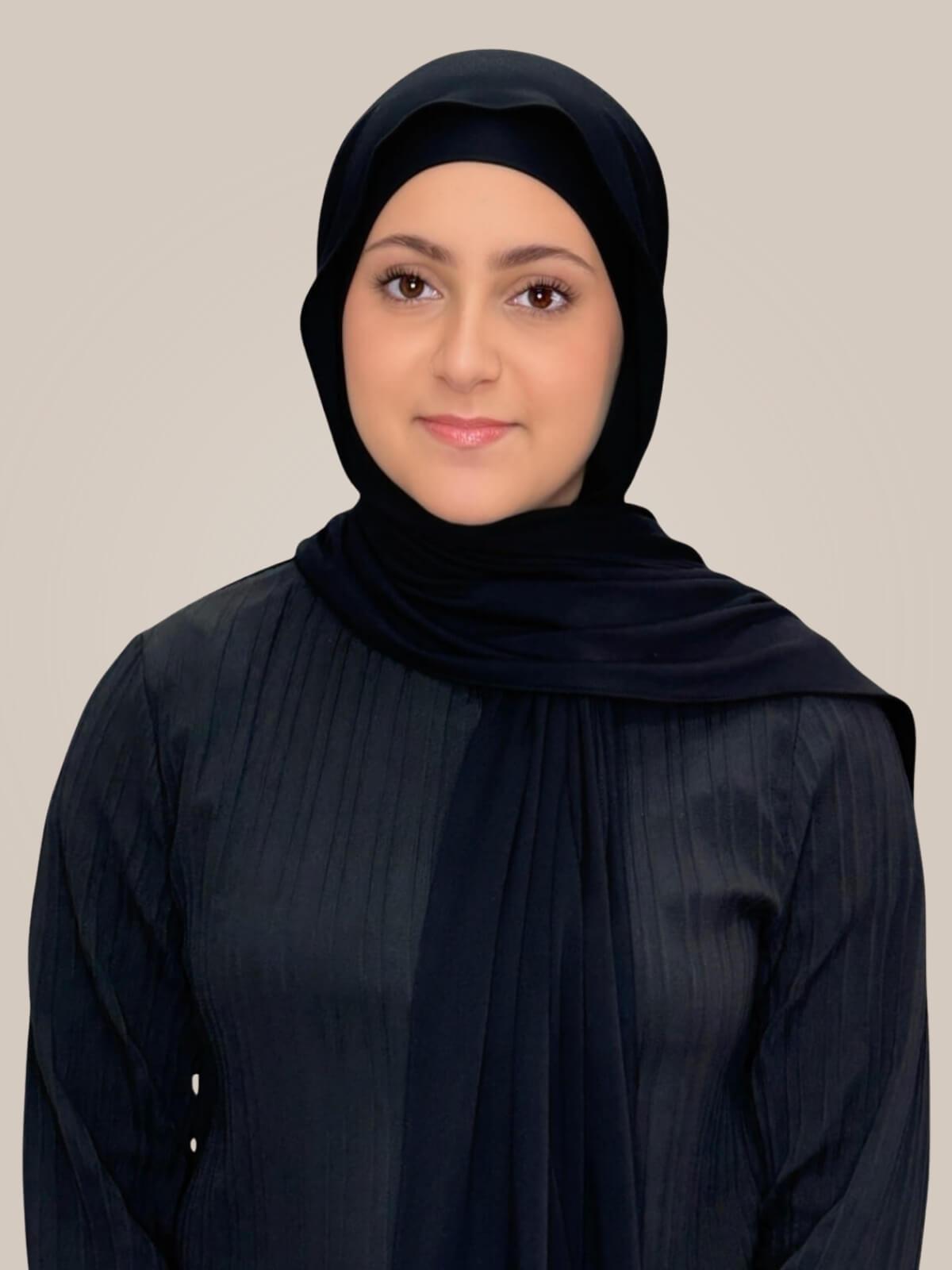Modish Girl Premium Jersey Hijab-Black