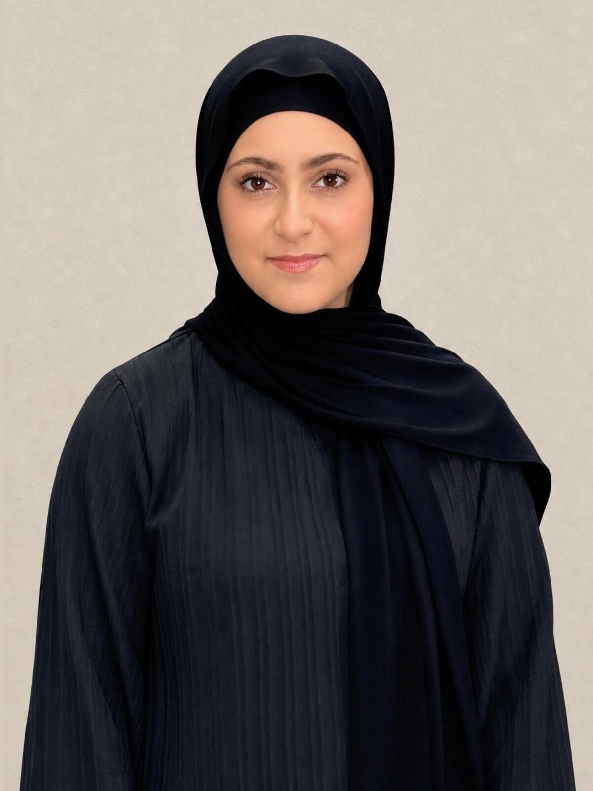 Modish Girl Premium Jersey Hijab-Black