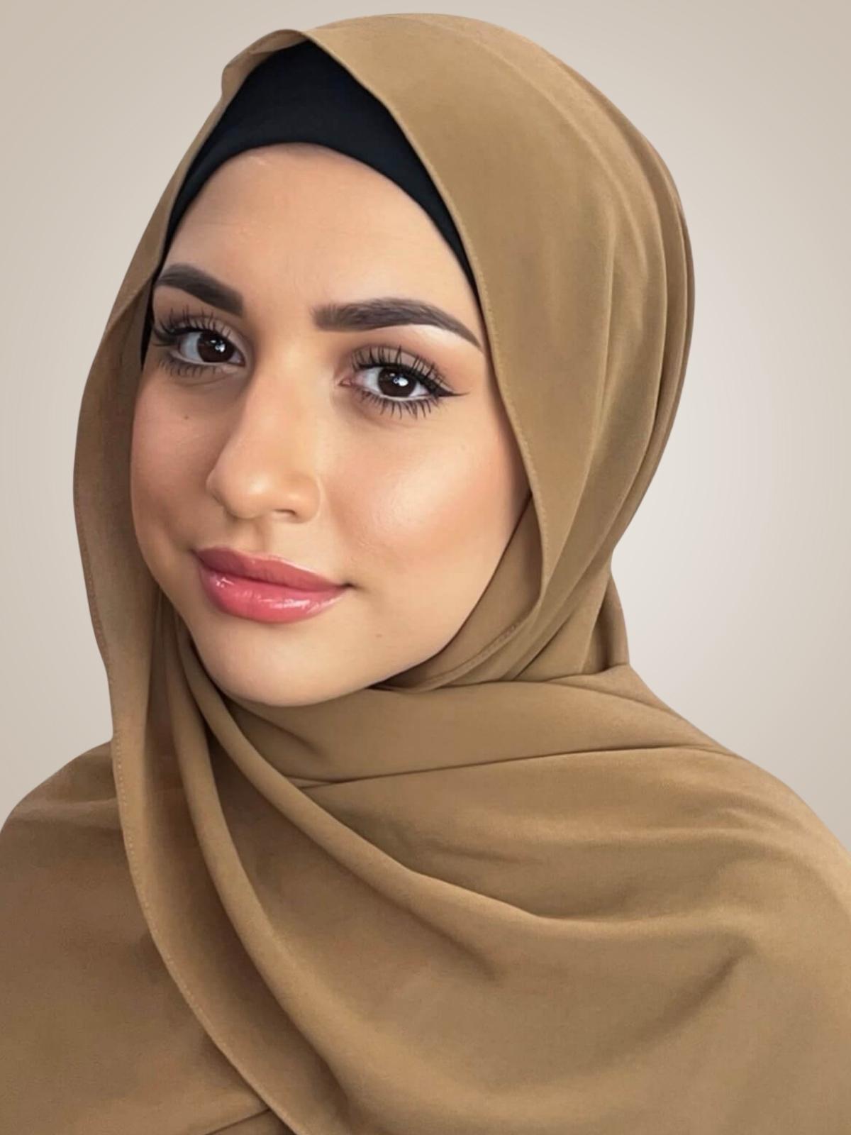Classic Chiffon Hijab-Toffee