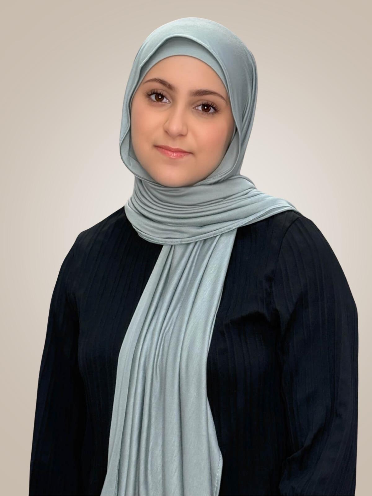 Modish Girl Premium Jersey Hijab-Stone Green