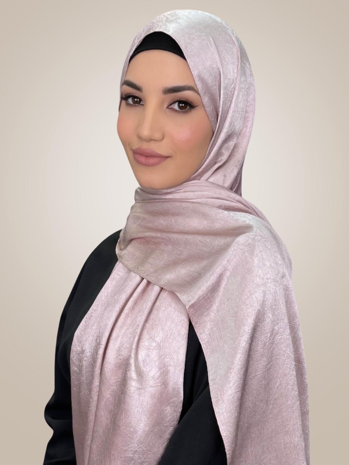Classic Satin Hijab-Blush