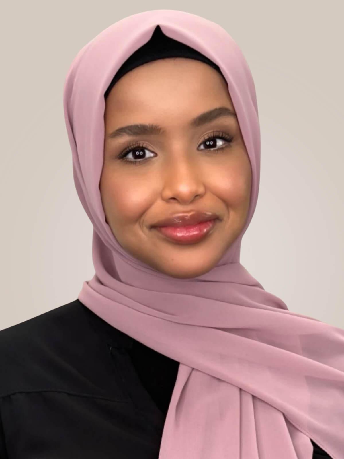Luxury Chiffon Hijab-Orchid