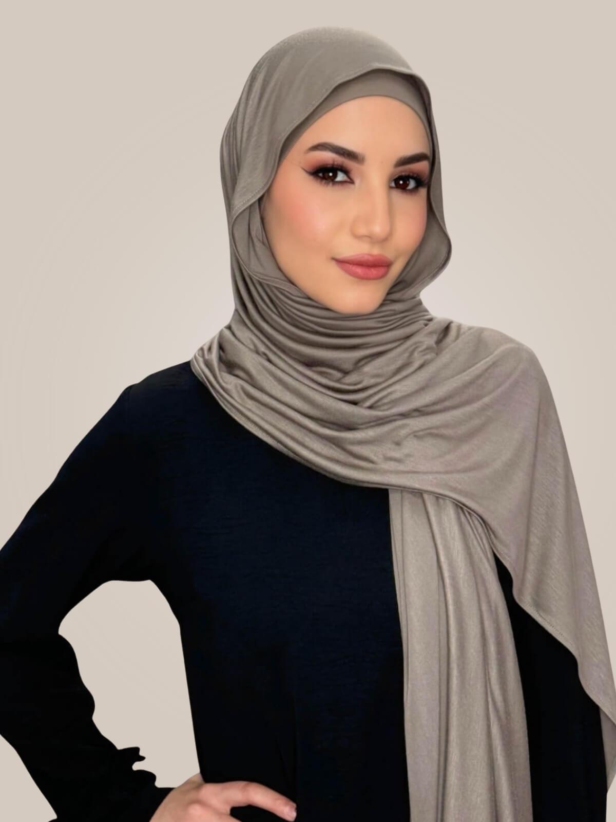 Premium Jersey hijab-Sandstone