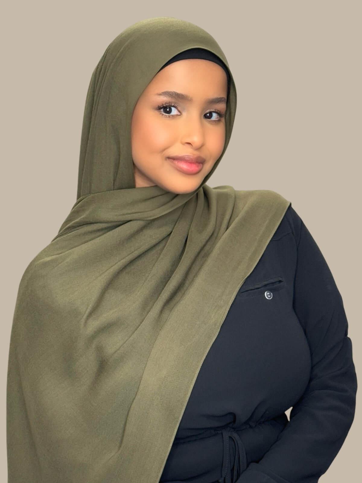 Cotton Modal Hijab-Sunlit Sage