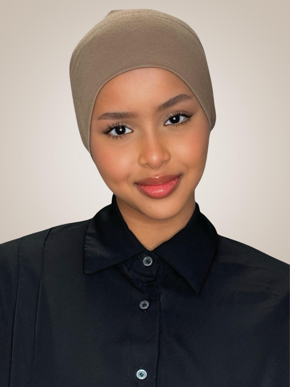 Premium Cotton Underscarf-Chestnut