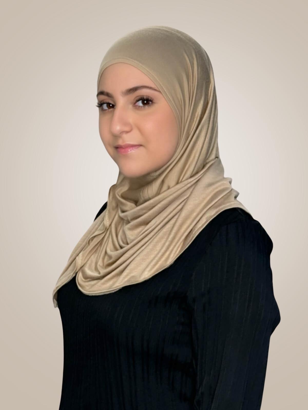 Modish Girl Pre-Sewn Jersey Hijab-Oak