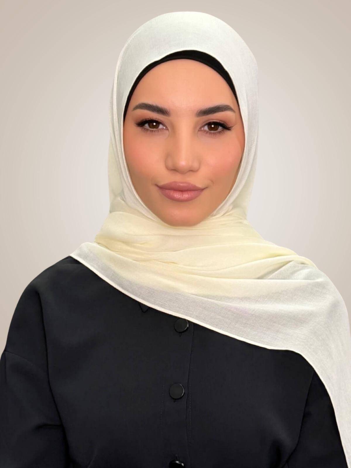 Cotton Modal Hijab-Lace