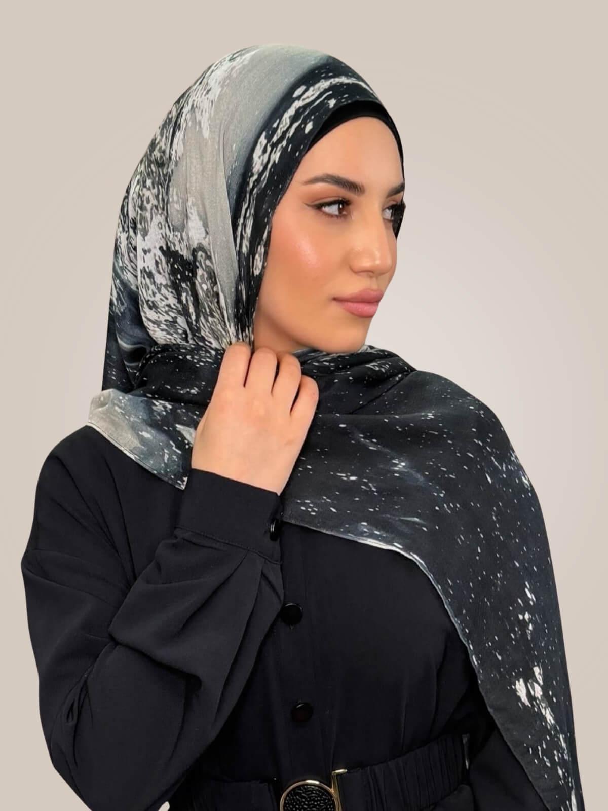 Print Modal Hijab-Milan Noir