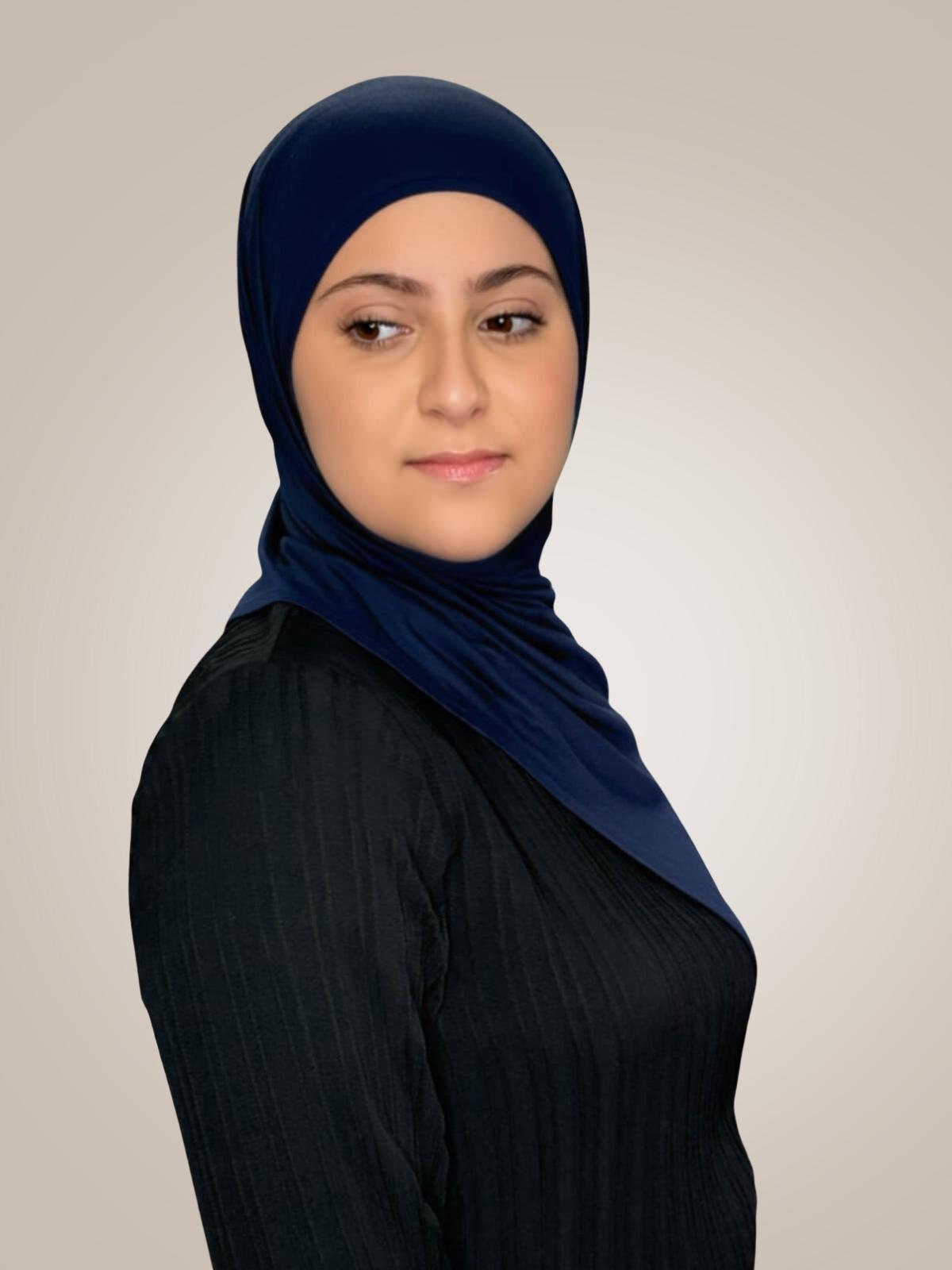Modish Girl Pre-Sewn Jersey Hijab-Navy
