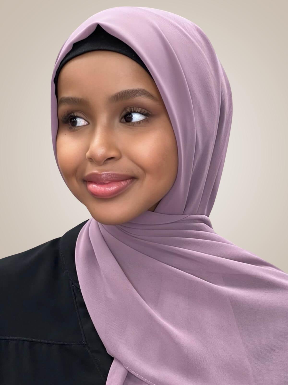 Luxury Chiffon Hijab-Rose Taupe