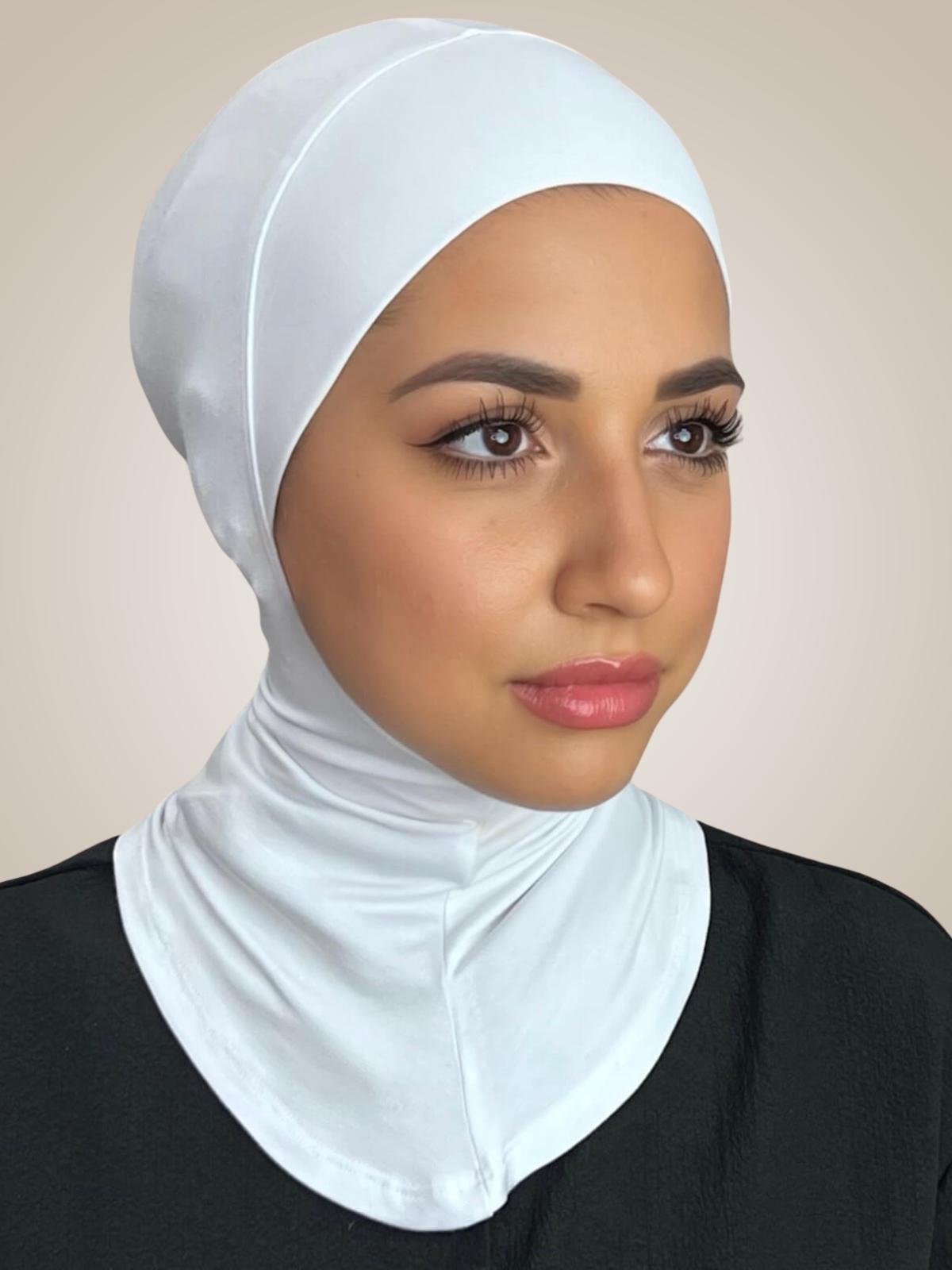Premium Jersey Full Coverage Underscarf-White