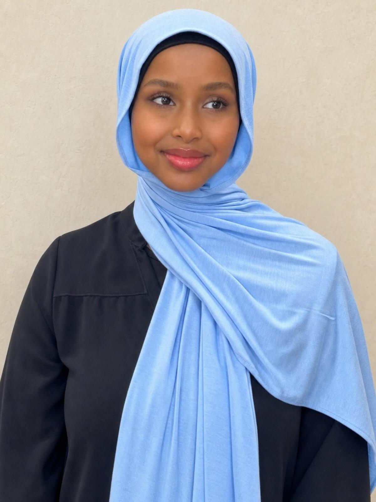 Classic Jersey Hijab-Baby Blue