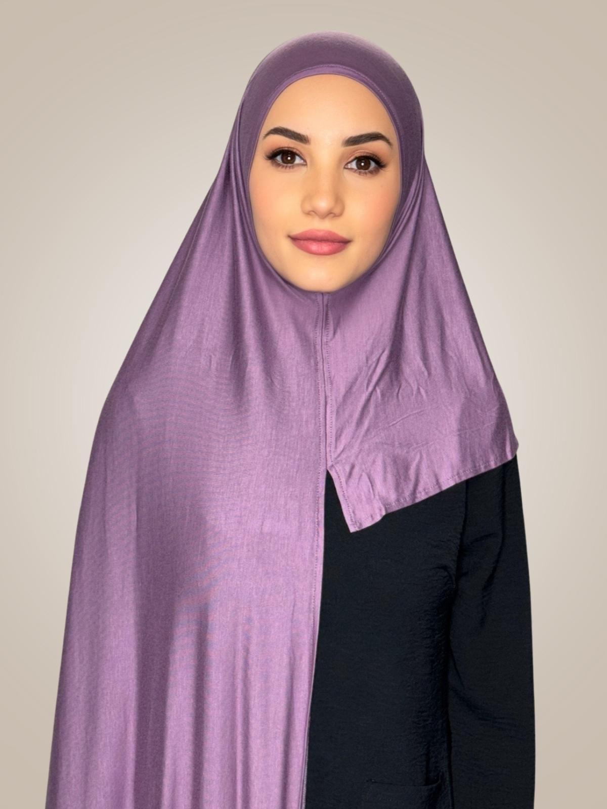 Pre-Sewn Jersey Hijab-Mauve Taupe