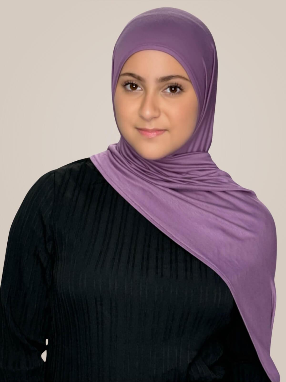 Modish Girl Pre-Sewn Jersey Hijab-Mauve Taupe