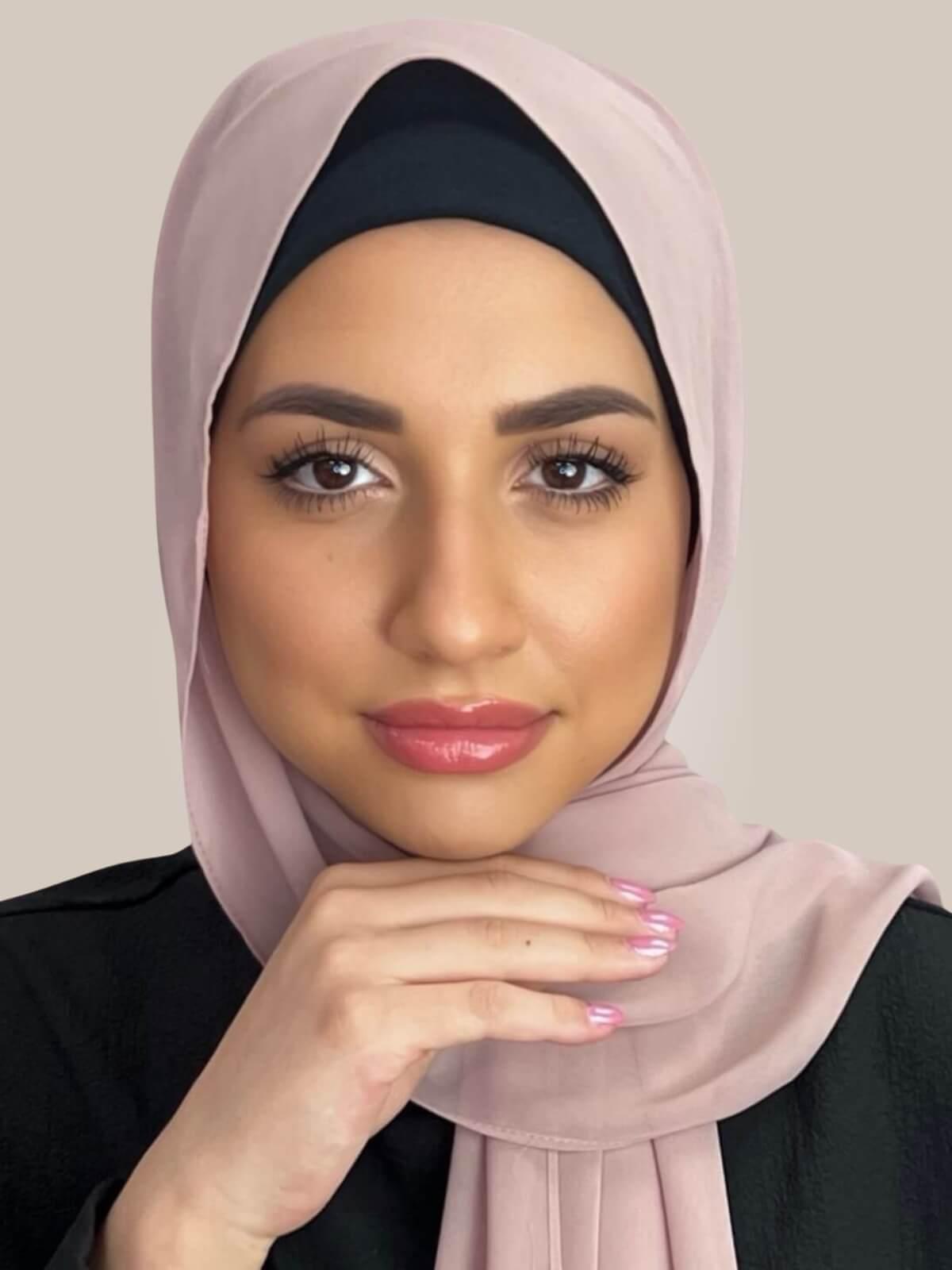 Luxury Chiffon Hijab-Pale Taupe