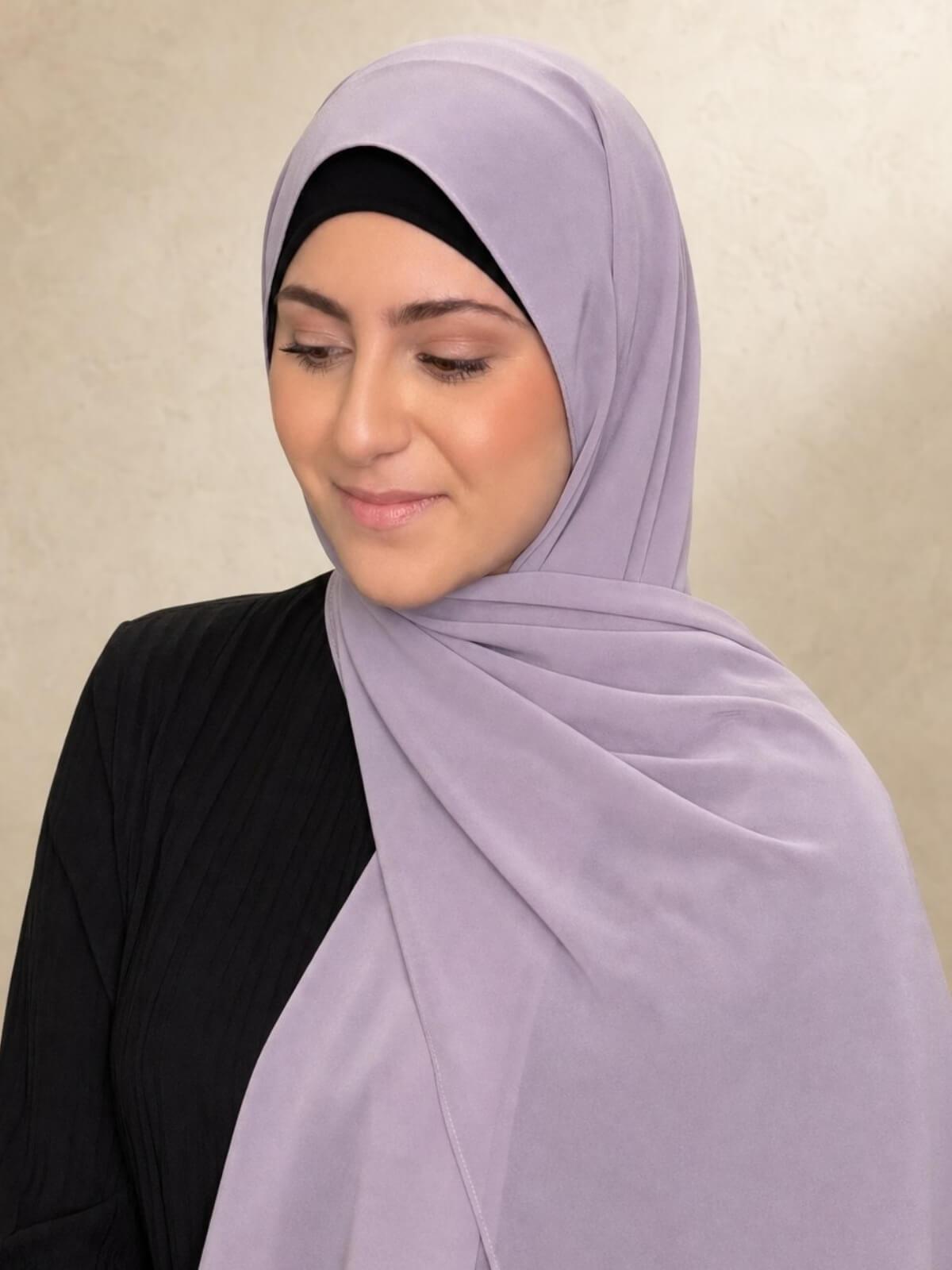 Modish Girl Luxury Chiffon Hijab-Viola
