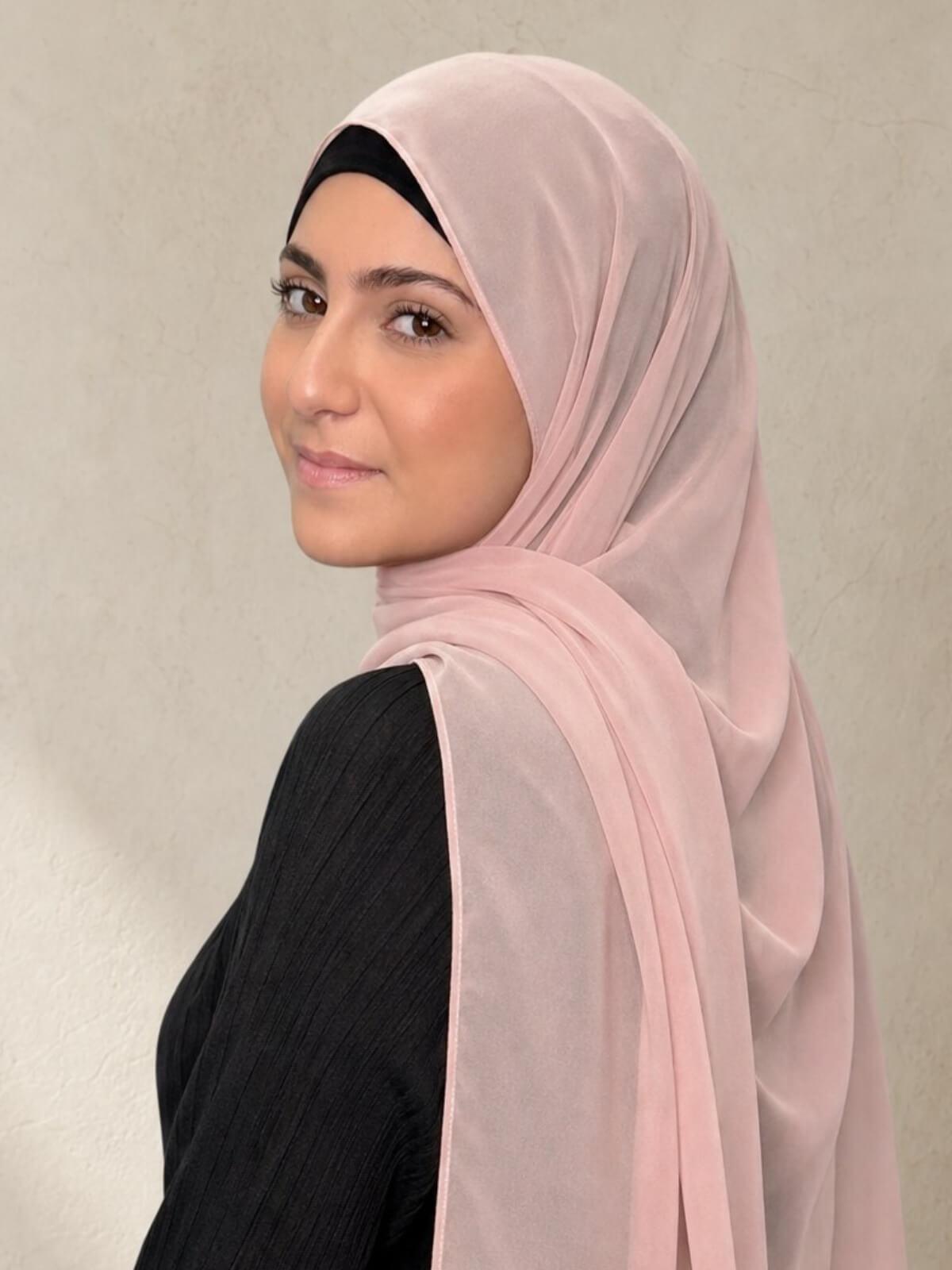 Modish Girl Luxury Chiffon Hijab-Pearl