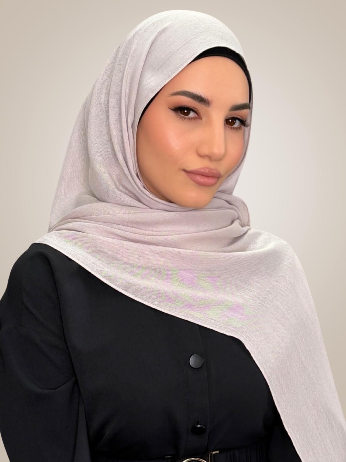 Cotton Modal Hijab-Misty Mink