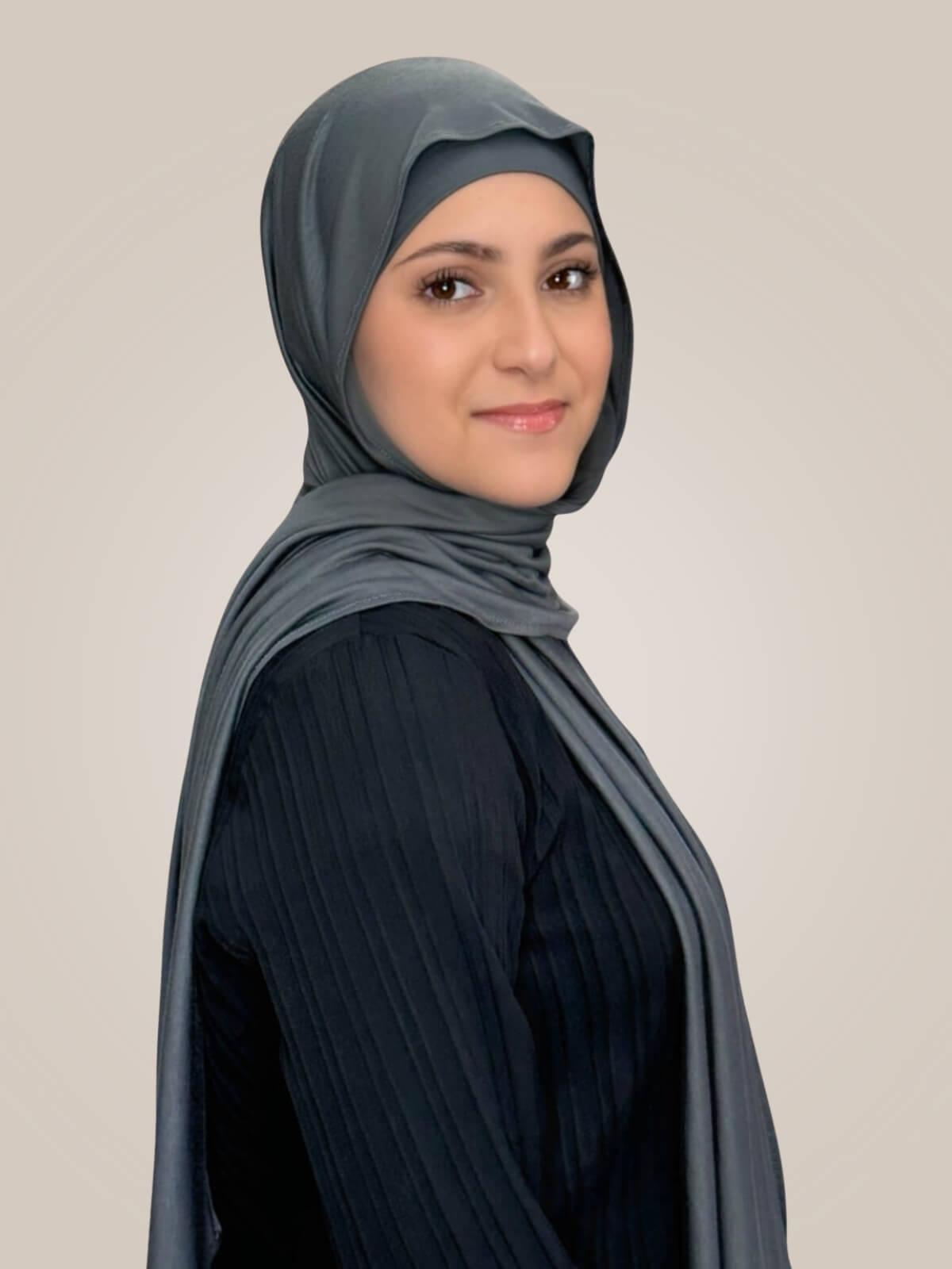 Modish Girl Premium Jersey hijab-Pebble Grey
