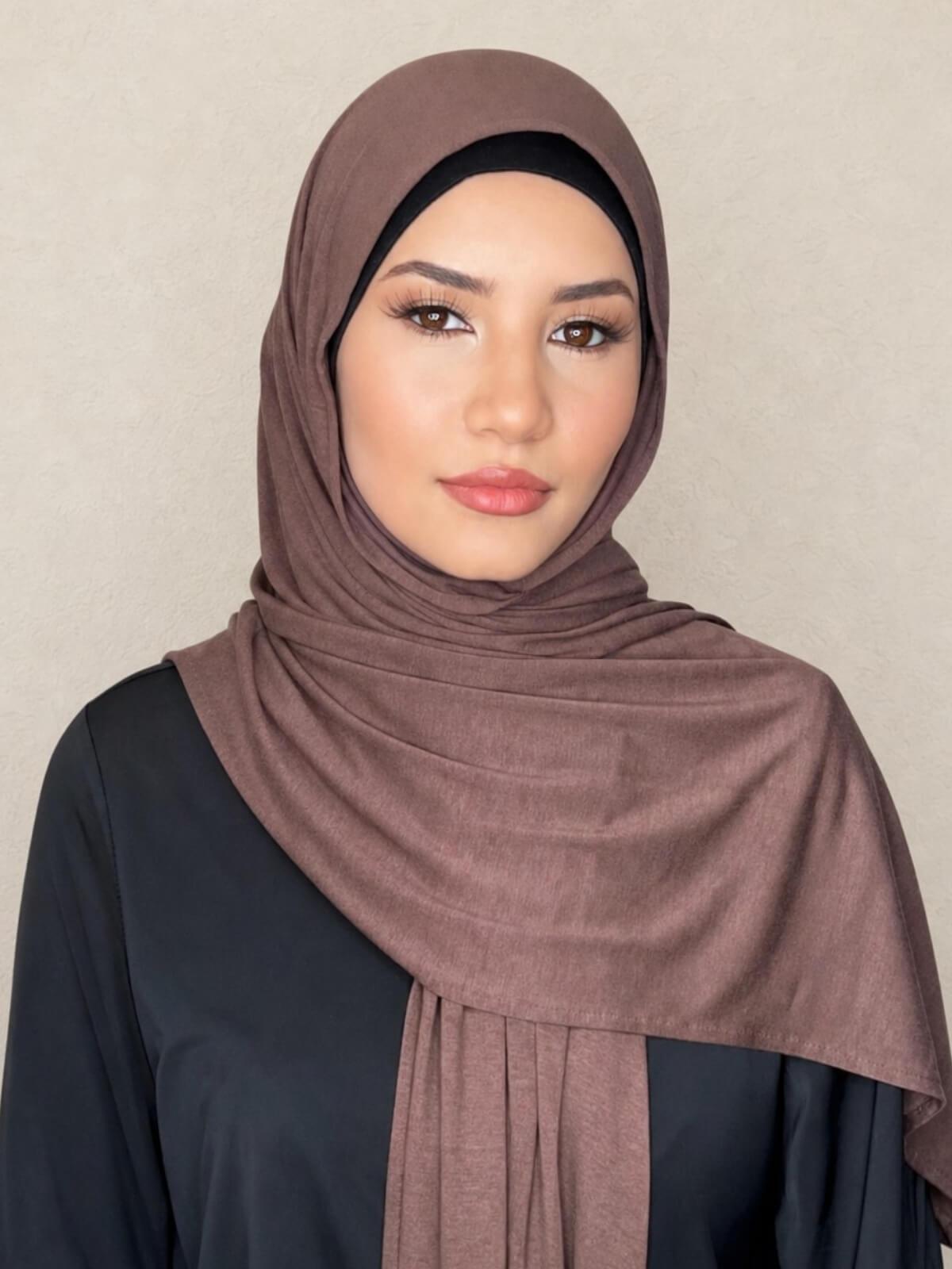 Classic Jersey Hijab-Mocha