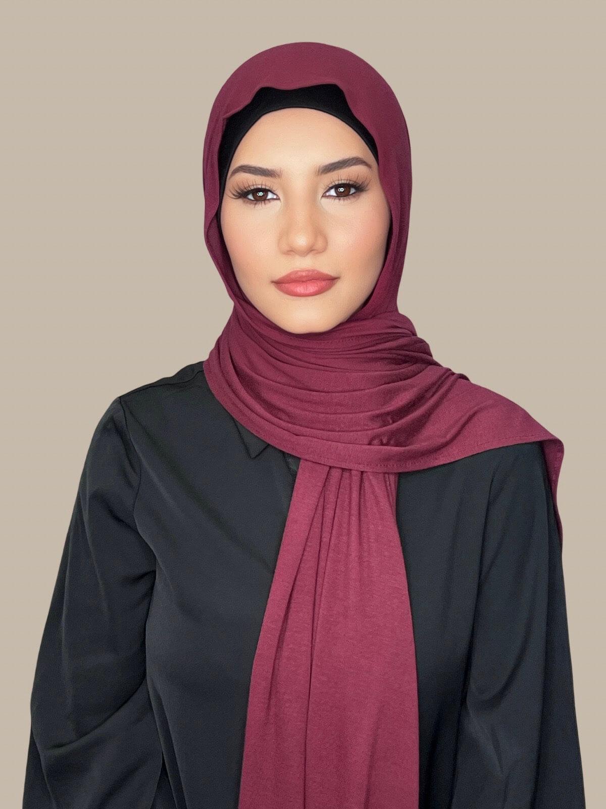 Classic Jersey Hijab-Plum