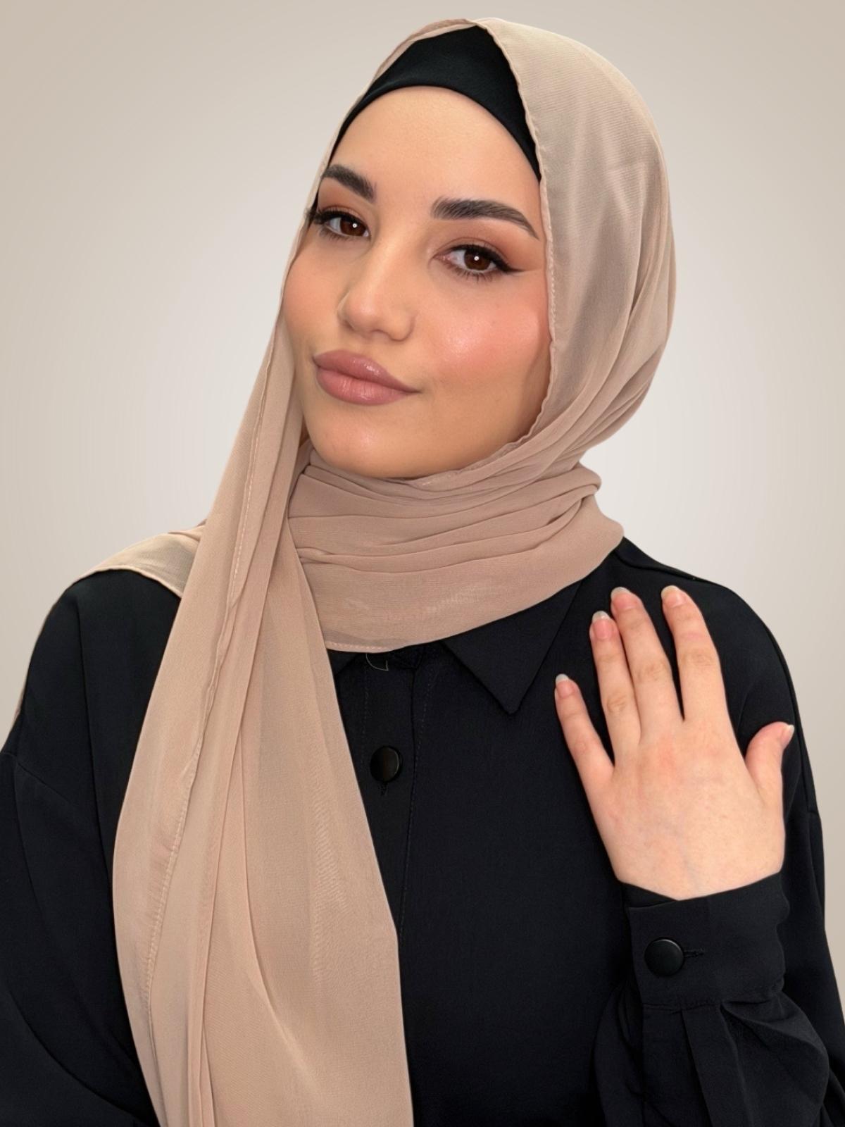 Luxury Chiffon Hijab- Sand
