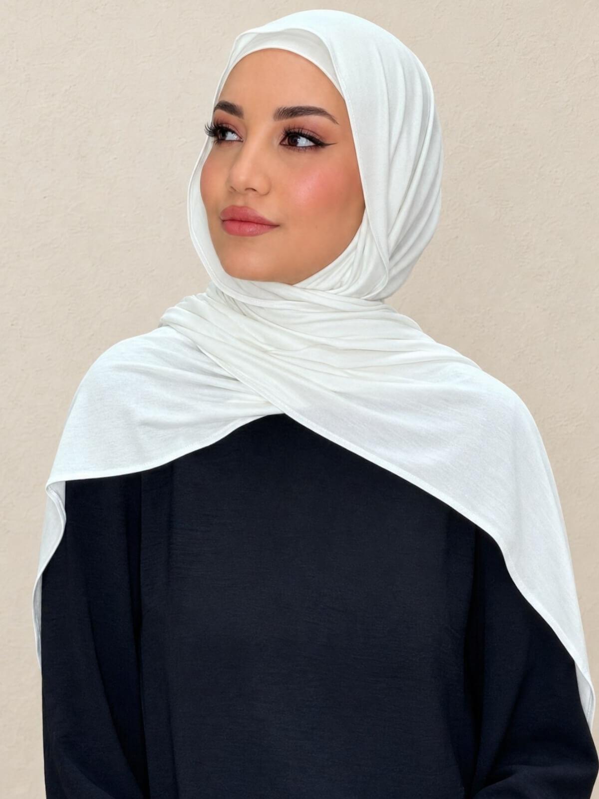 Premium Jersey Hijab-Off White