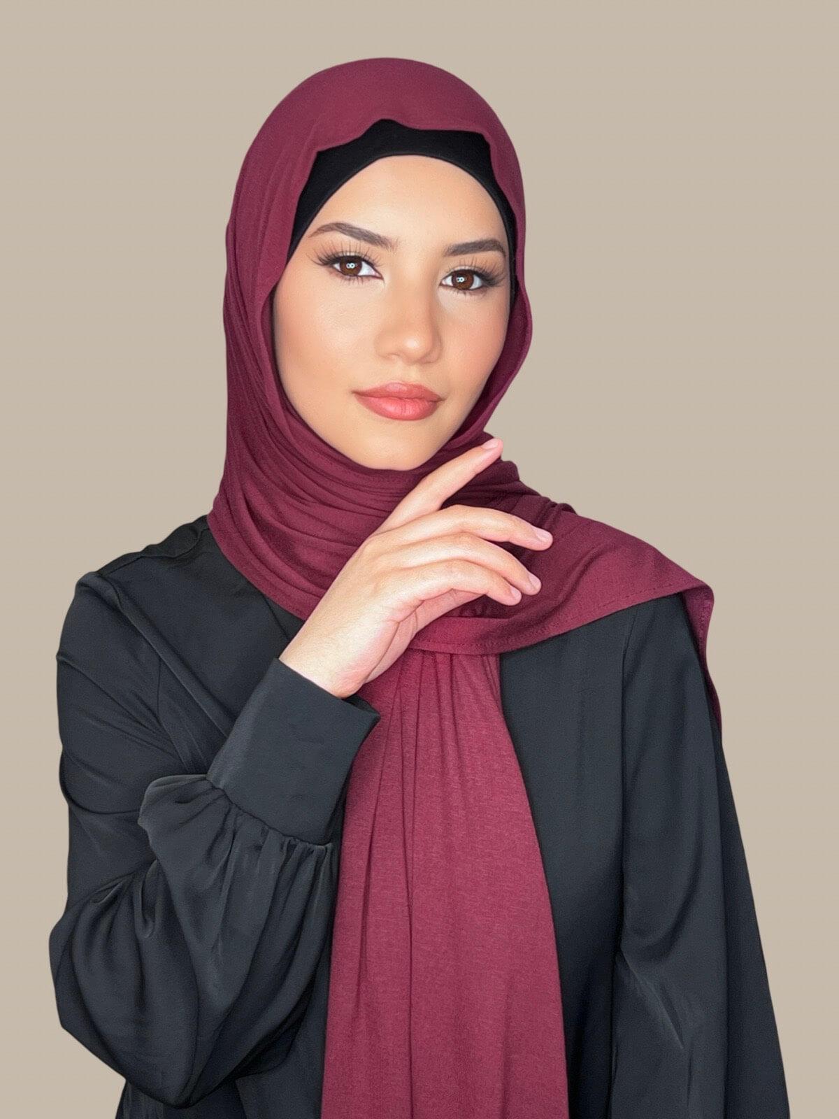 Classic Jersey Hijab-Plum
