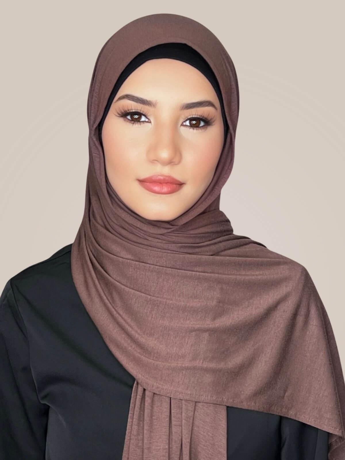 Classic Jersey Hijab-Mocha