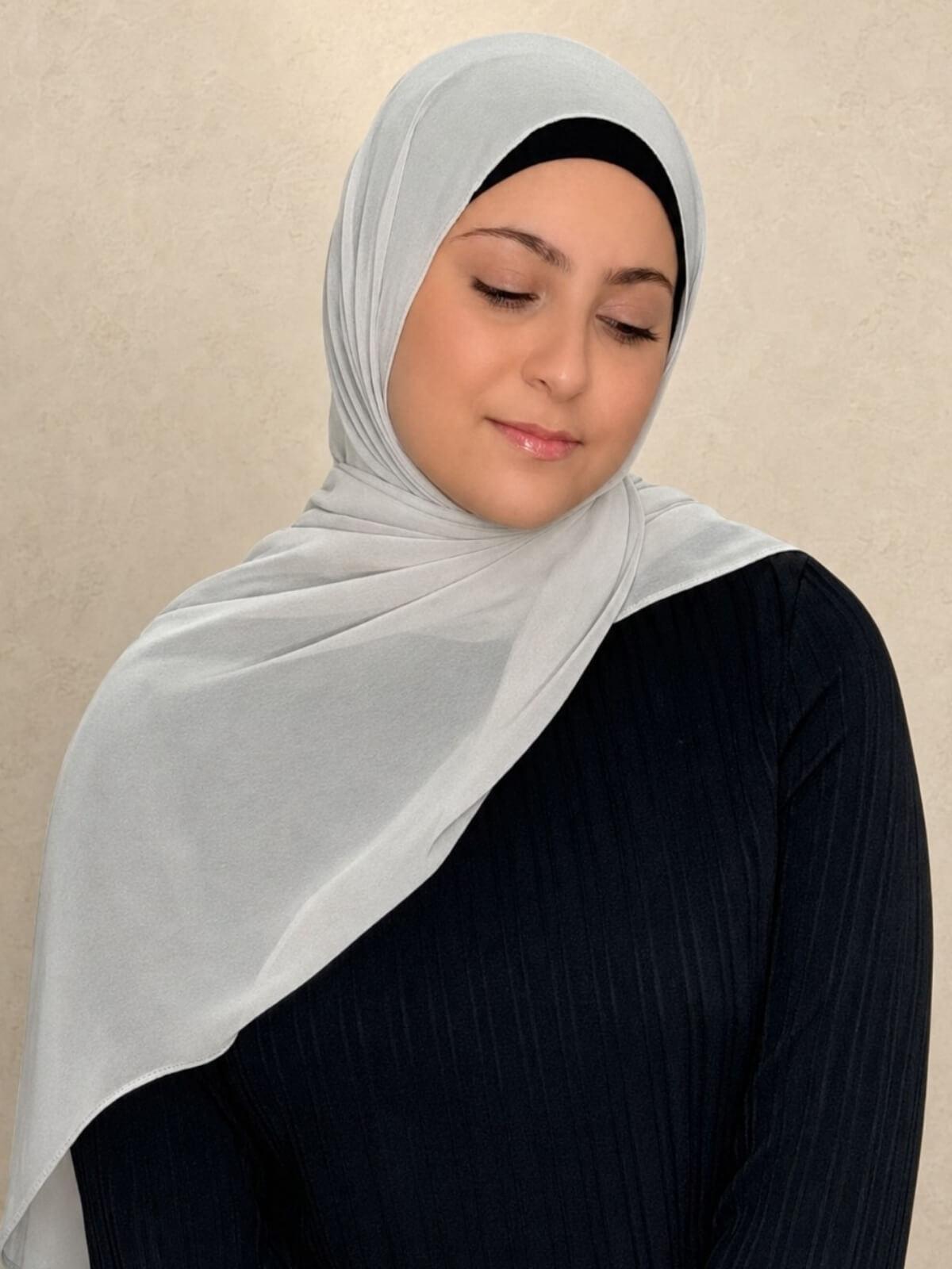 Modish Girl Luxury Chiffon Hijab-Ivory