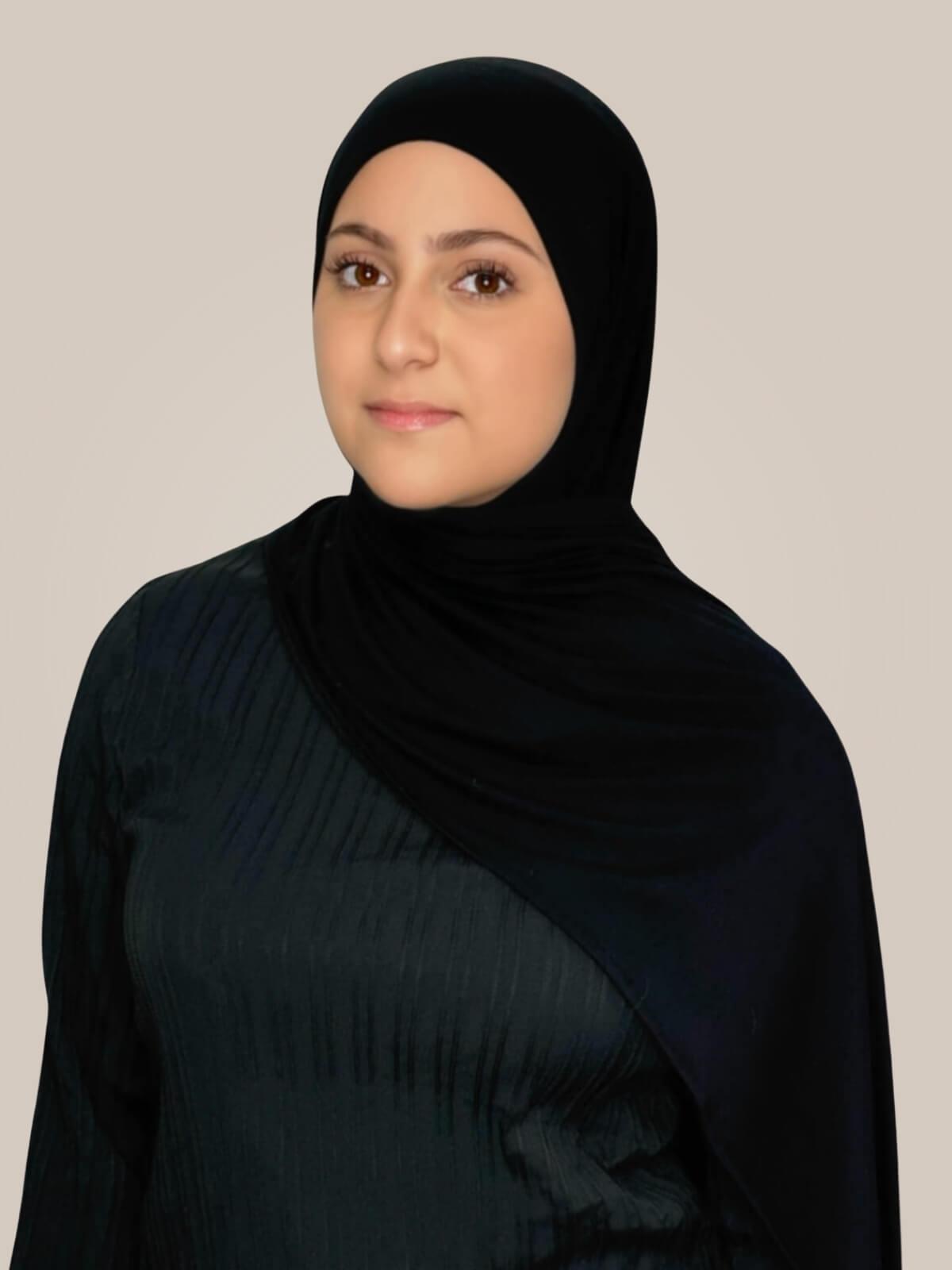 Modish Girl Pre-Sewn Jersey Hijab-Black