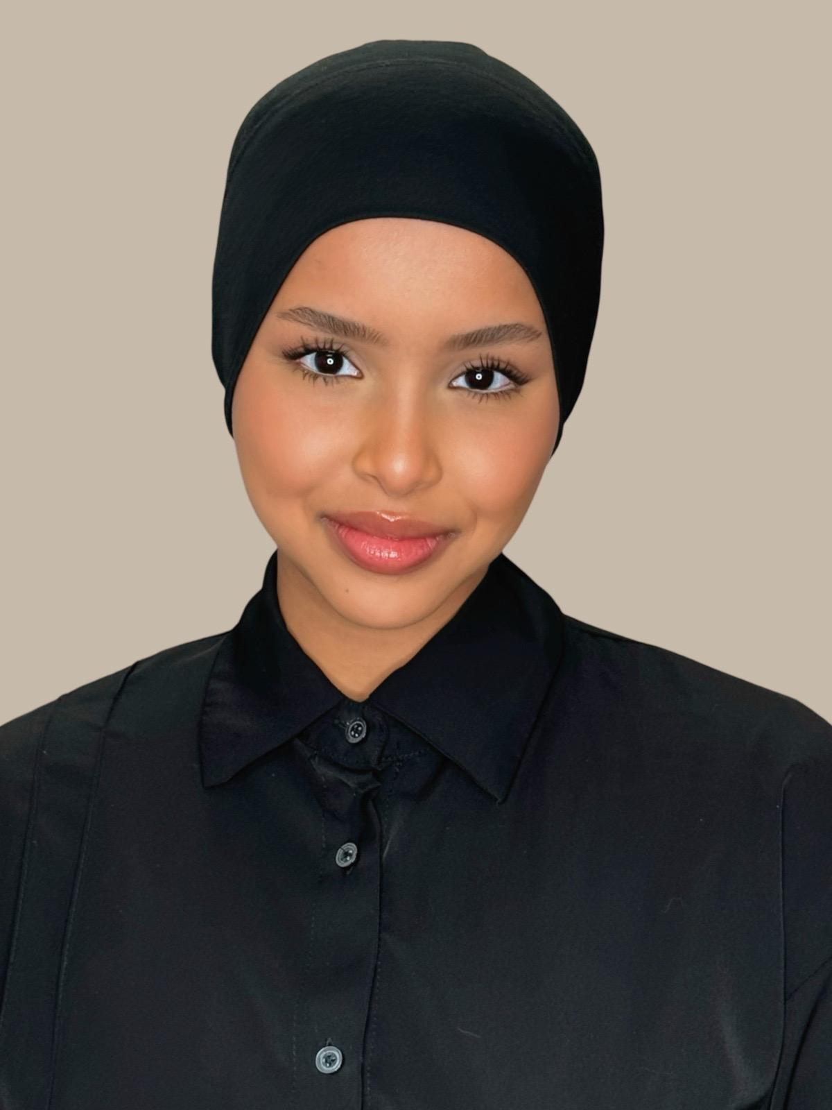 Premium Cotton Underscarf-Black