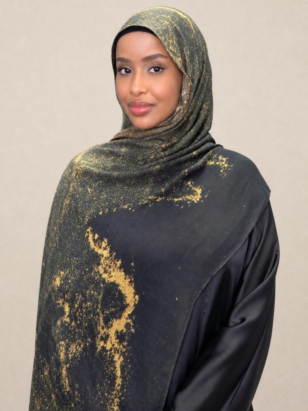 Print Modal Hijab-Golden Dune