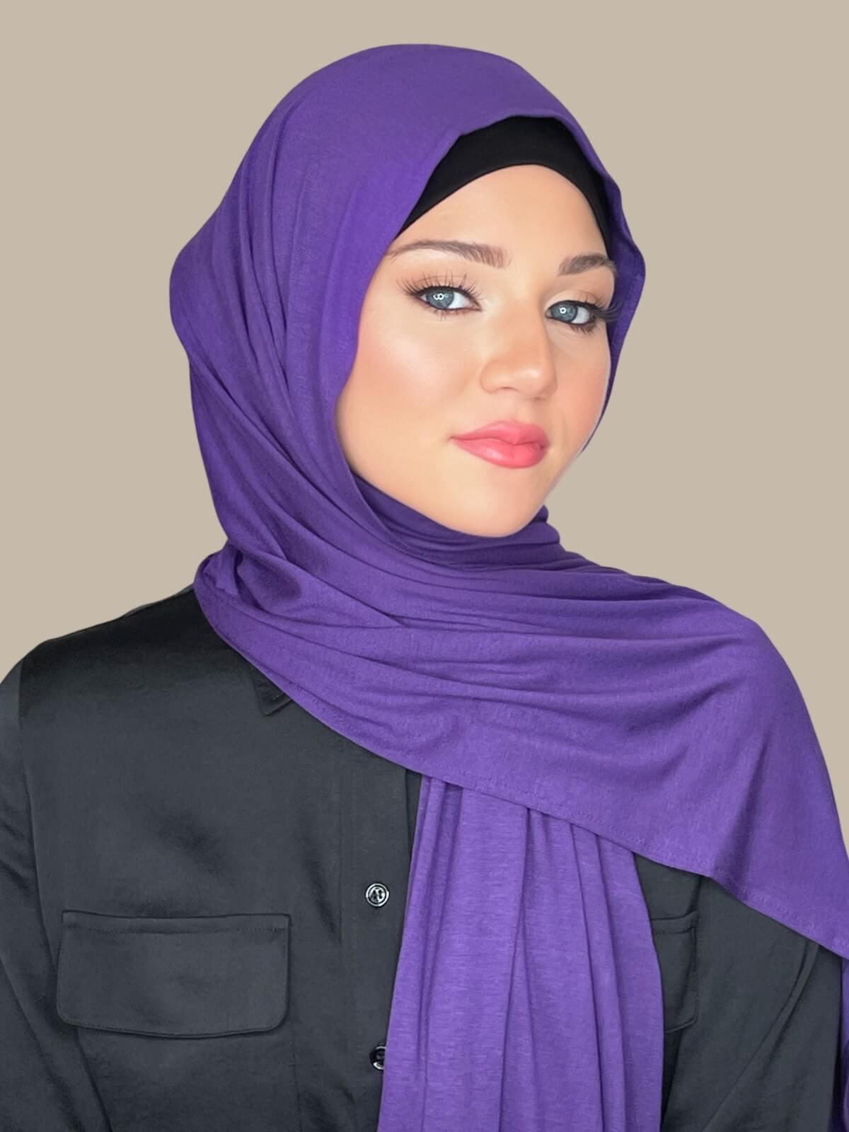 Classic Jersey Hijab-Purple