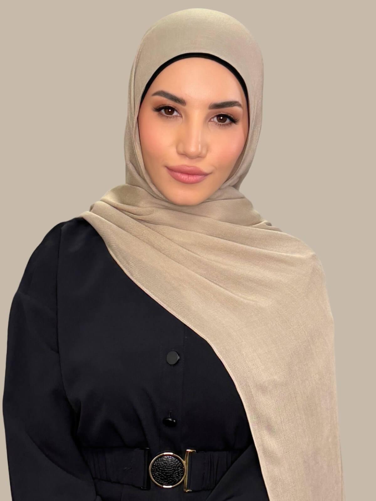 Cotton Modal Hijab-Wheat