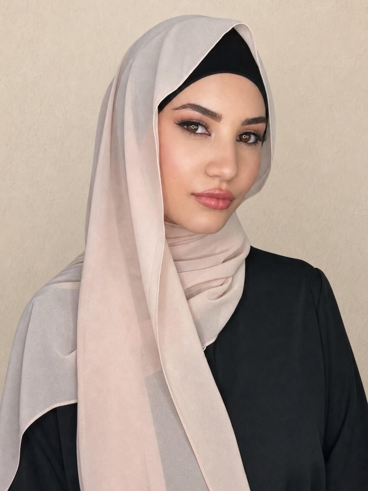 Classic Chiffon Hijab-Pearl