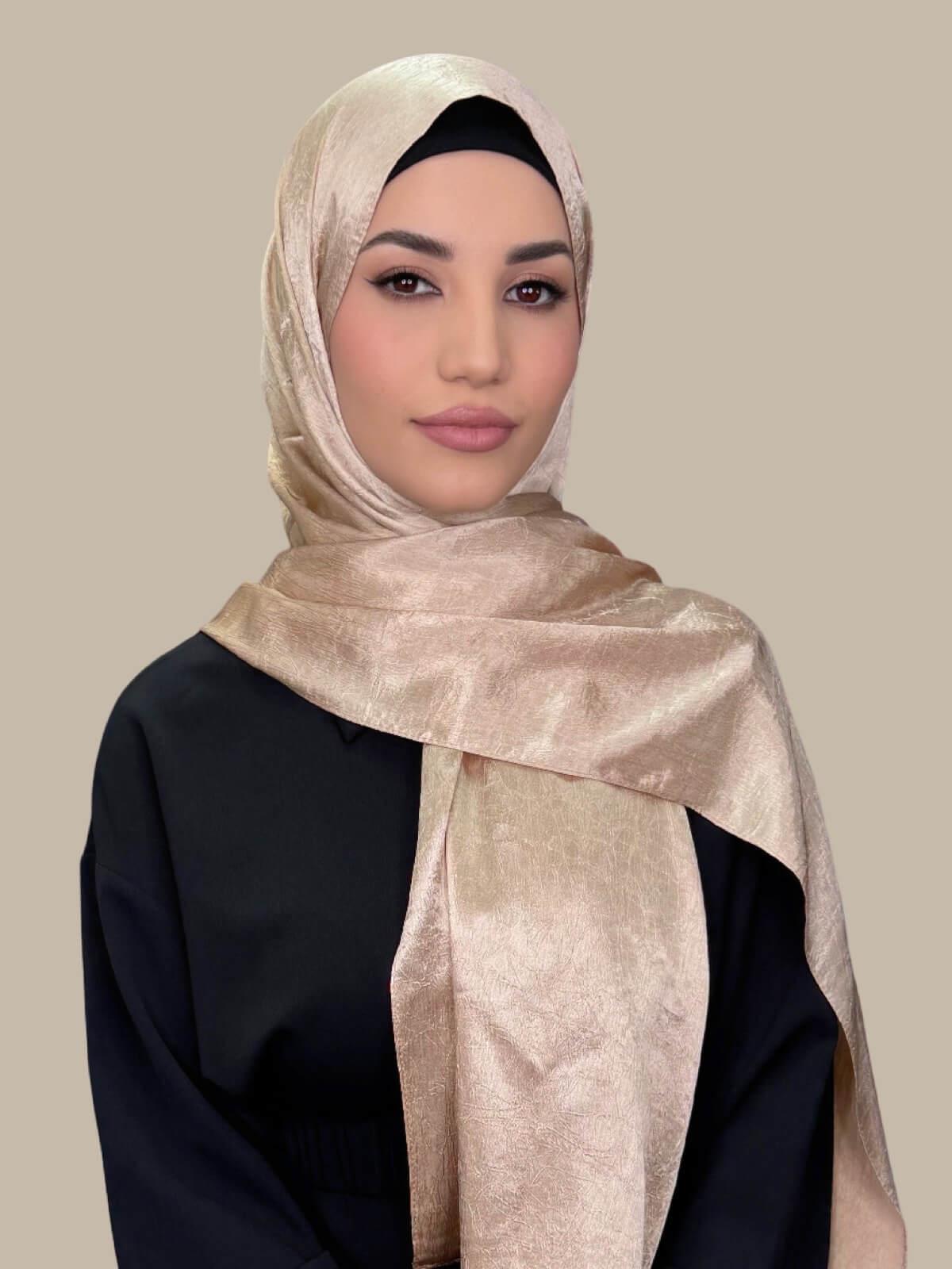 Classic Satin Hijab-Nude