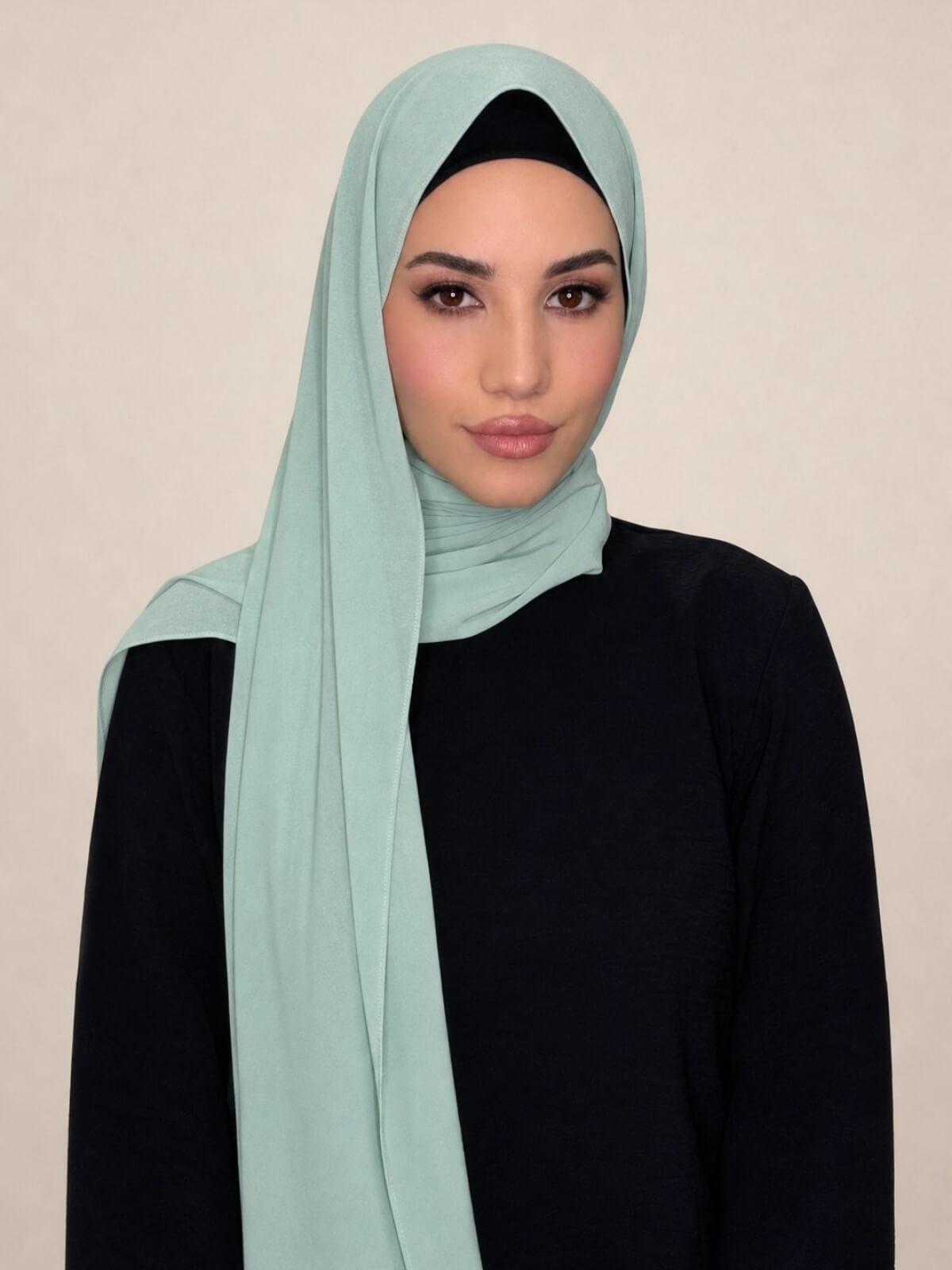 Classic Chiffon Hijab-Teal