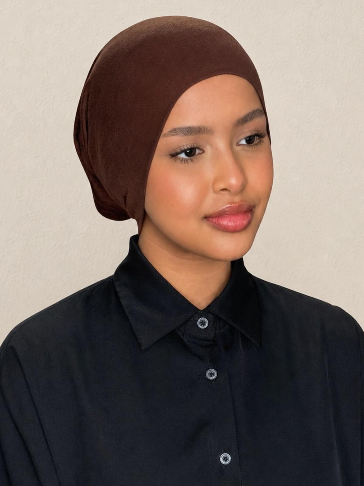 Premium Cotton Underscarf-Umber