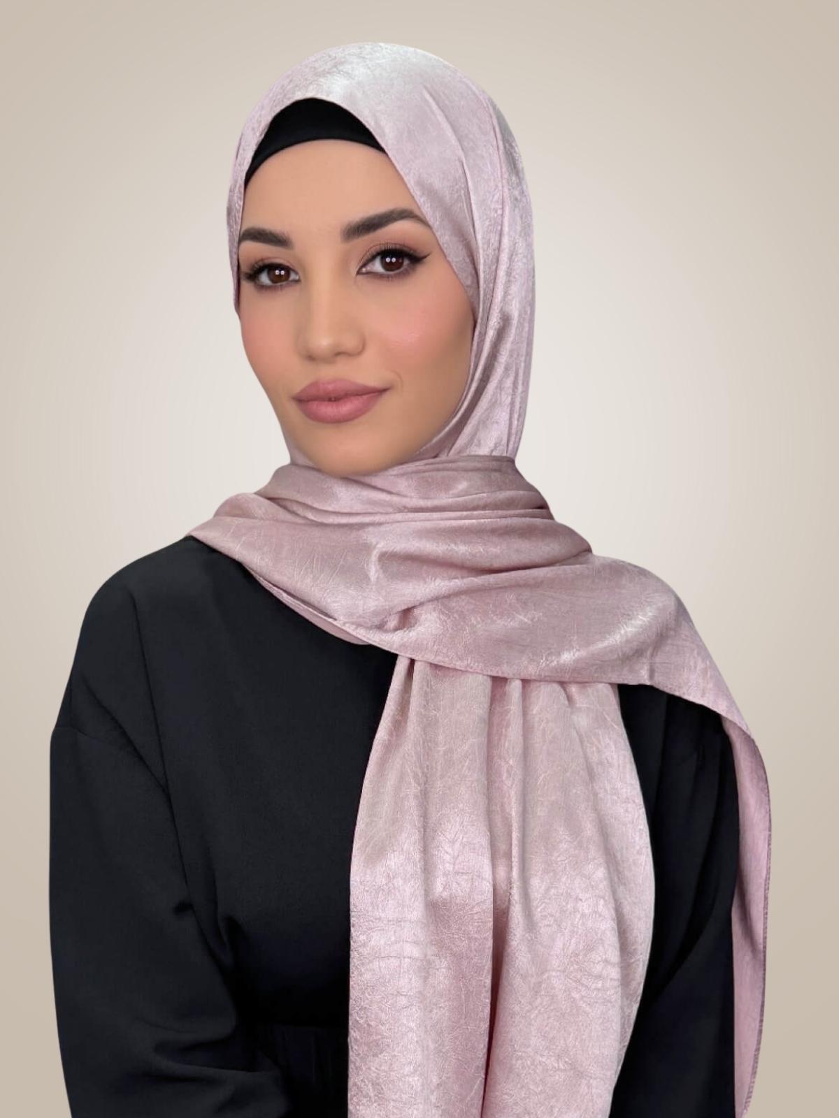 Classic Satin Hijab-Blush