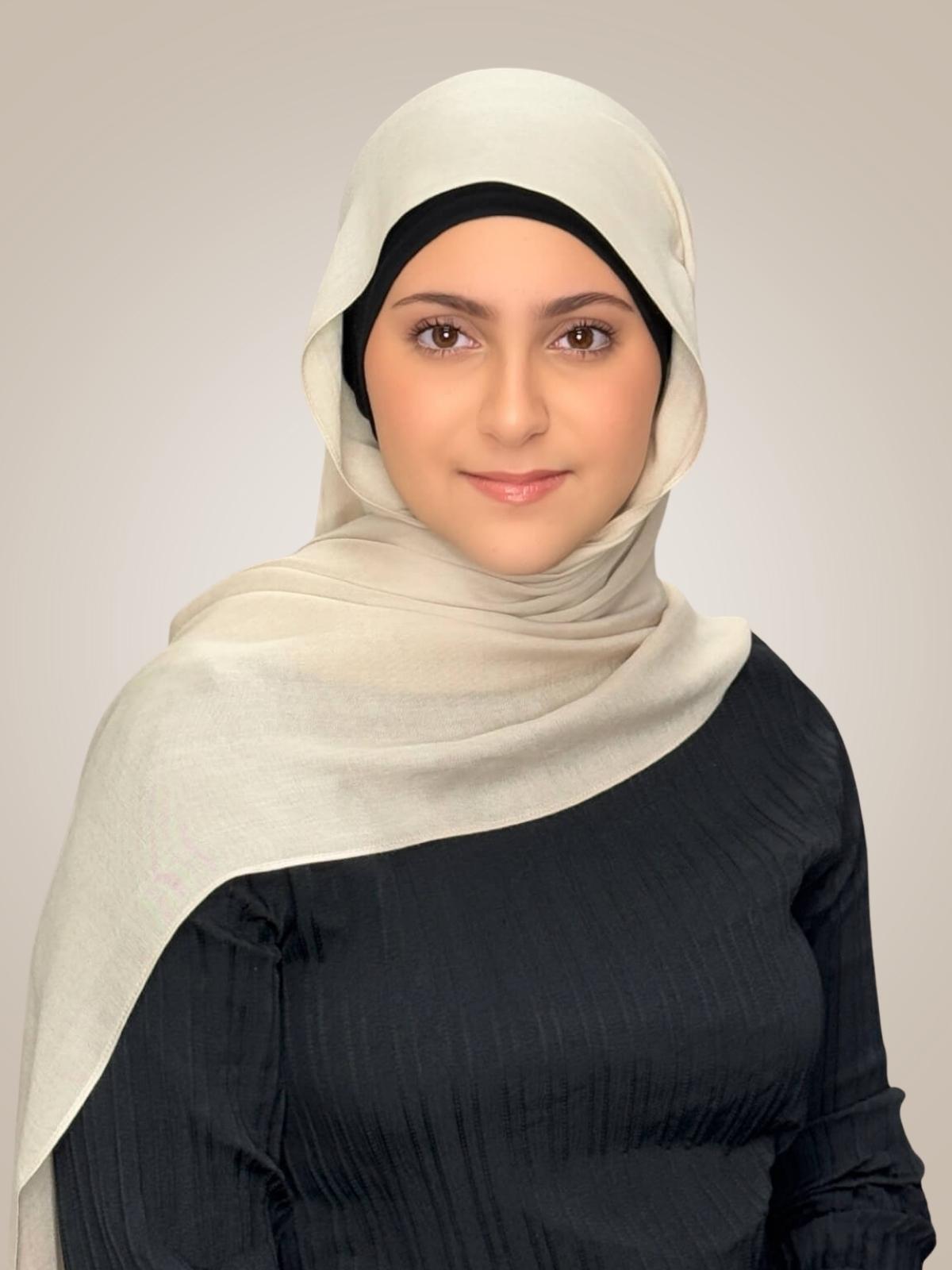 Modish Girl Cotton Modal Hijab-Sand