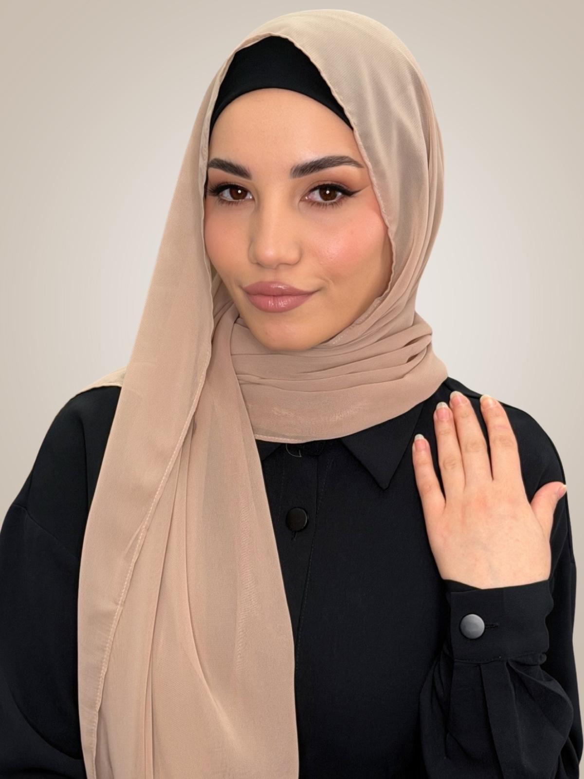 Luxury Chiffon Hijab- Sand