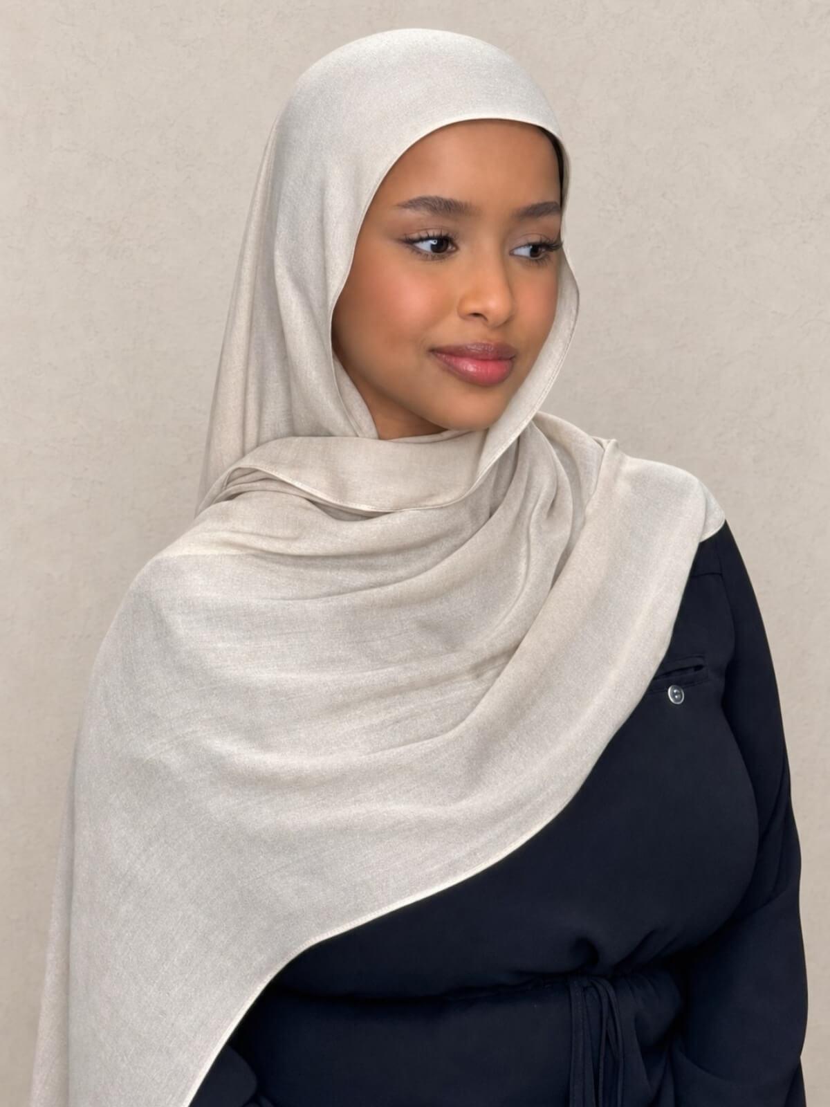 Cotton Modal Hijab-Sand