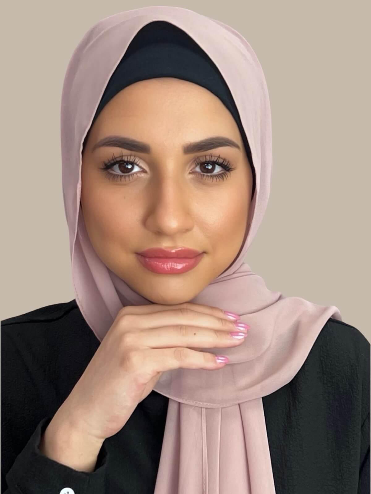 Luxury Chiffon Hijab-Pale Taupe