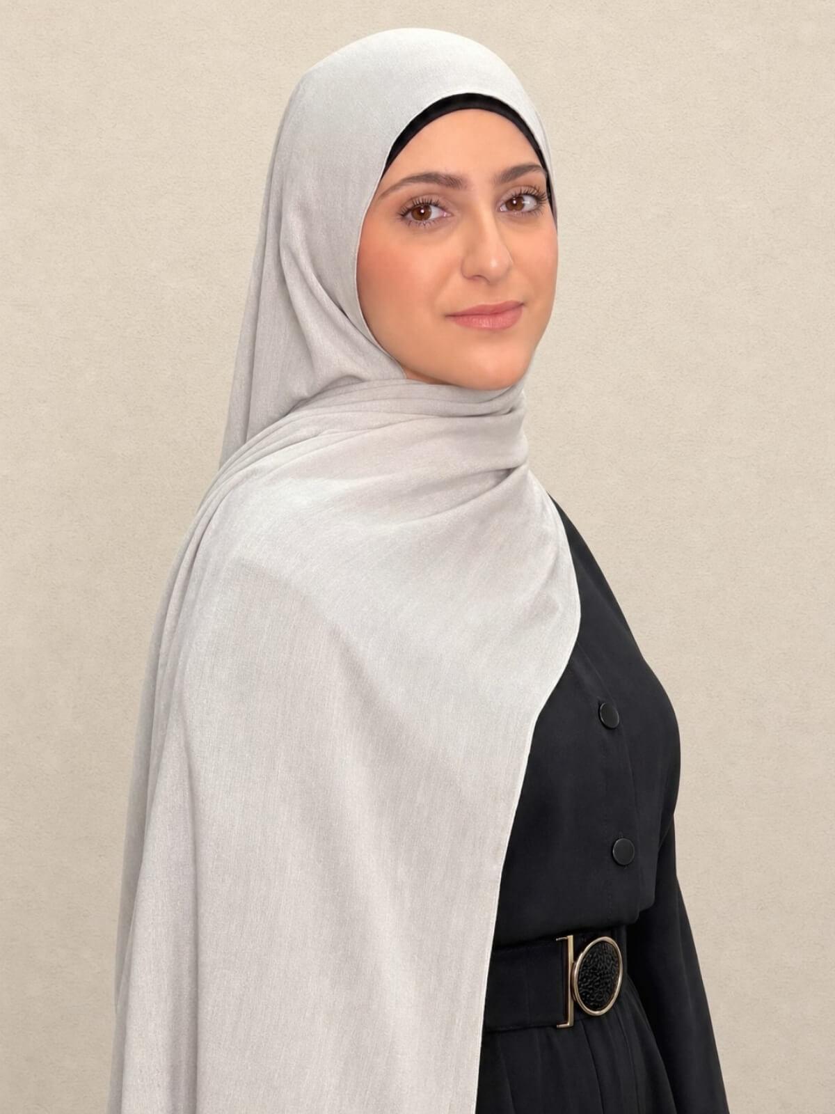 Modish Girl Cotton Modal Hijab-Pearl River