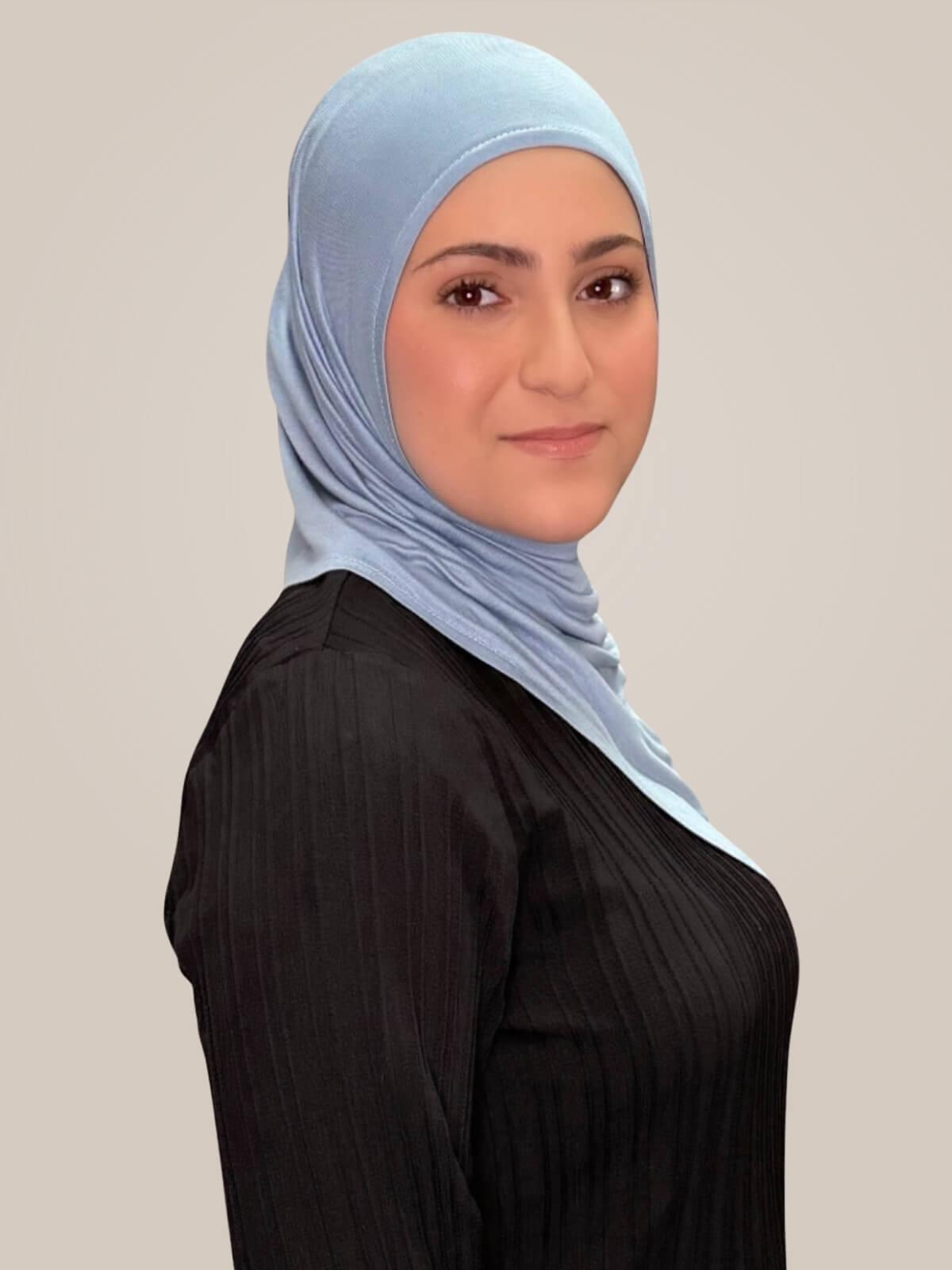 Modish Girl Pre-Sewn Hijab-Dusty Blue
